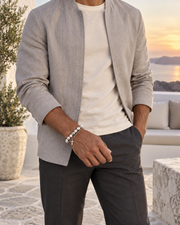 Pearl Cross Layer Bracelet — contextual scene