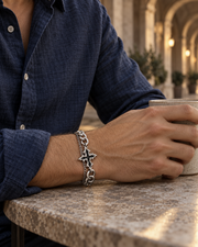 Pointed Cross Chain Bracelet — alternative styling