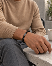 Polished Bead Block Bracelet — alternative styling
