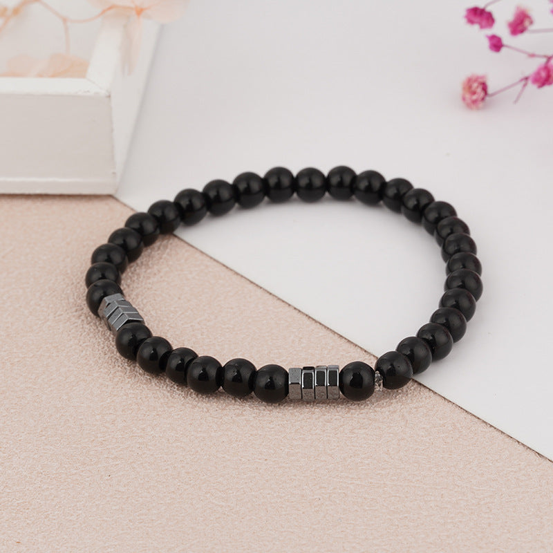 Polished Bead Block Bracelet