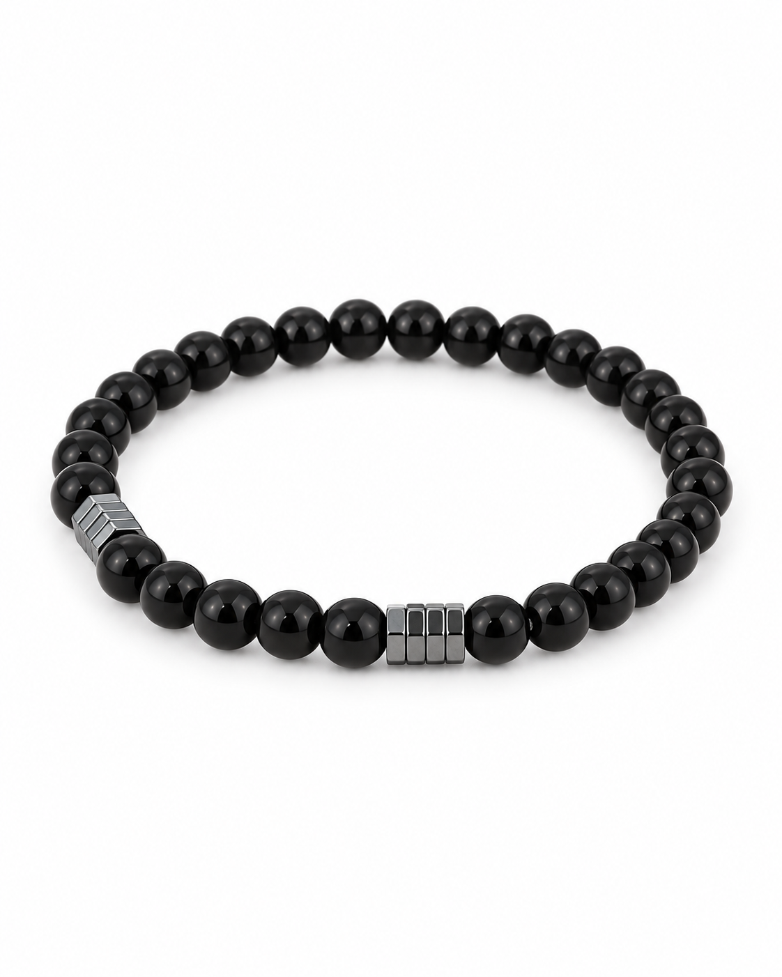 Polished Bead Block Bracelet — product view