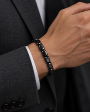 Polished Hematite Bead Bracelet — tailored styling