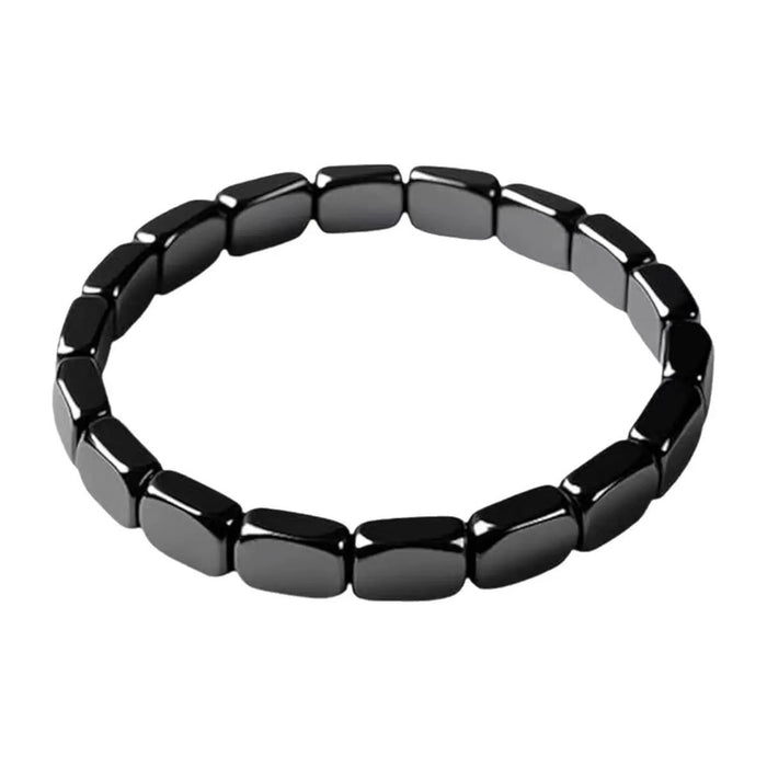 Polished Hematite Bead Bracelet — product view