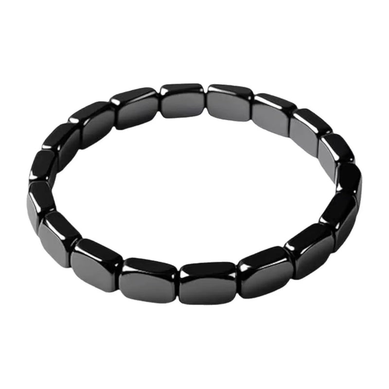 Polished Hematite Bead Bracelet — product view