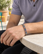 Rainbow Pave Curb Bracelet — alternative styling