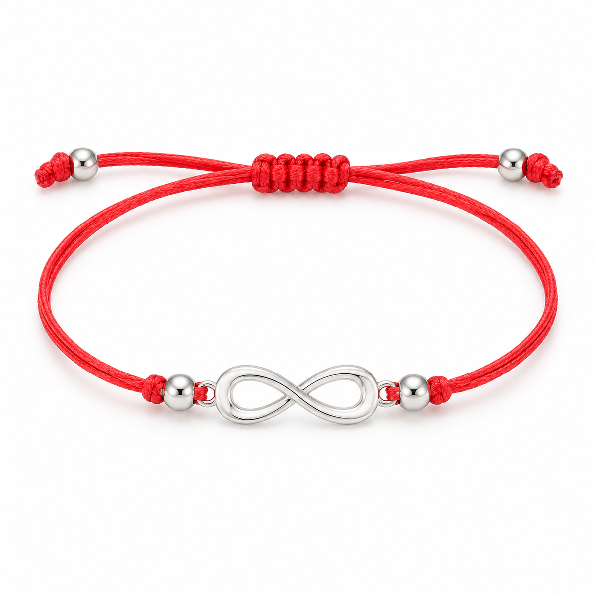 Red Infinity Cord Bracelet — product view