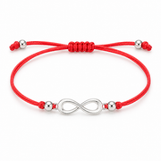 Red Infinity Cord Bracelet — product view