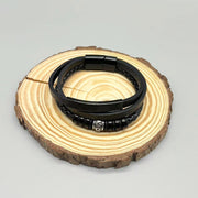 Scroll Bead Layered Band Bracelet — product details