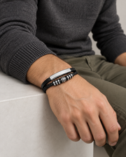 Scroll Panel Layer Bracelet — alternative styling