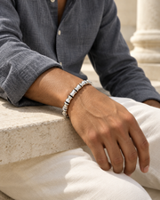 Sculpted Tube Bead Bracelet — alternative styling
