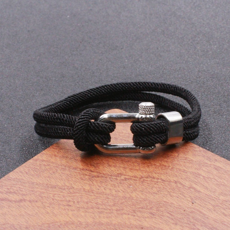 Shackle Cord Bracelet