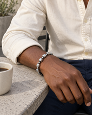 Silver Cube Orbit Bracelet — alternative styling