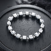 Silver Cube Orbit Bracelet — product details