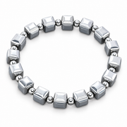 Silver Cube Orbit Bracelet — product view