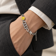 Smile Accent Chain Bracelet — tailored styling