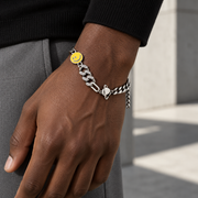 Smile Accent Chain Bracelet — casual styling