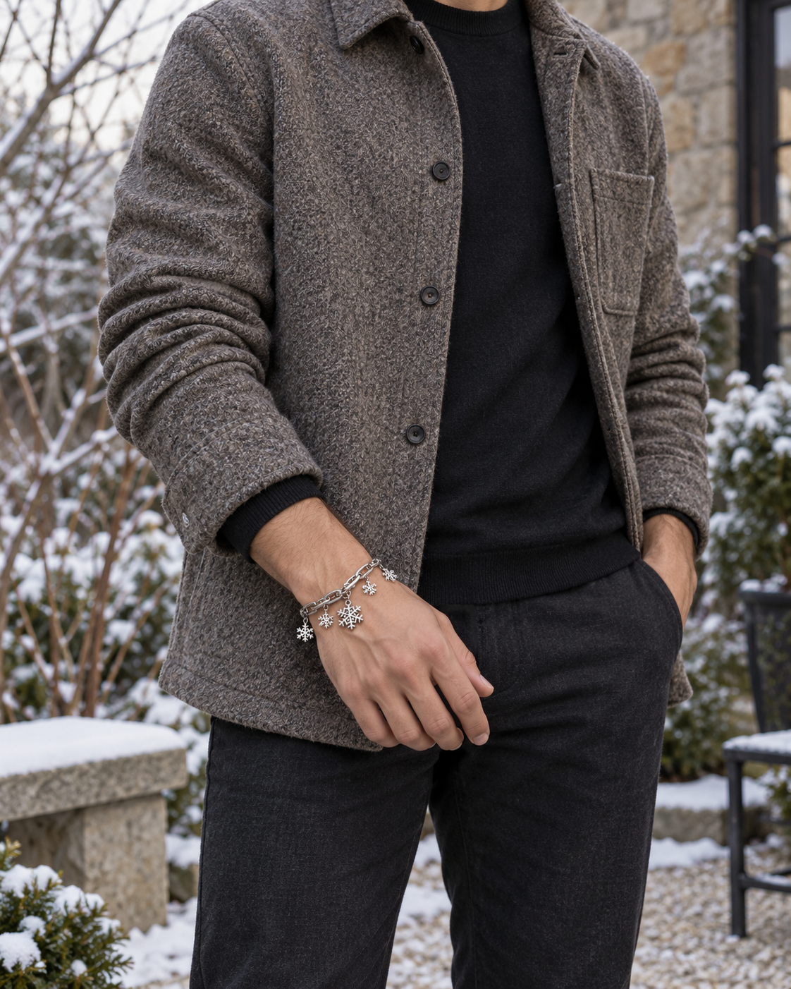 Snowflake Layer Bracelet — contextual scene