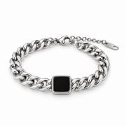 Square Detail Link Bracelet — product view