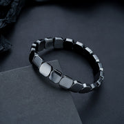 Square Hematite Bead Bracelet — product details