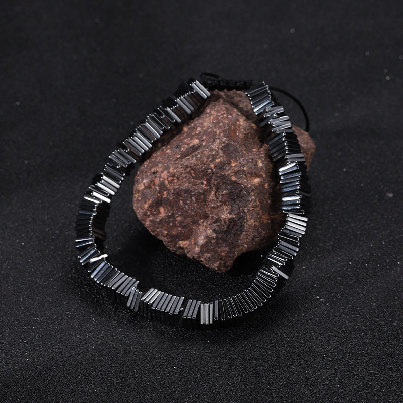 Stacked Square Bead Bracelet