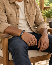Stitched Infinity Braid Bracelet — contextual scene