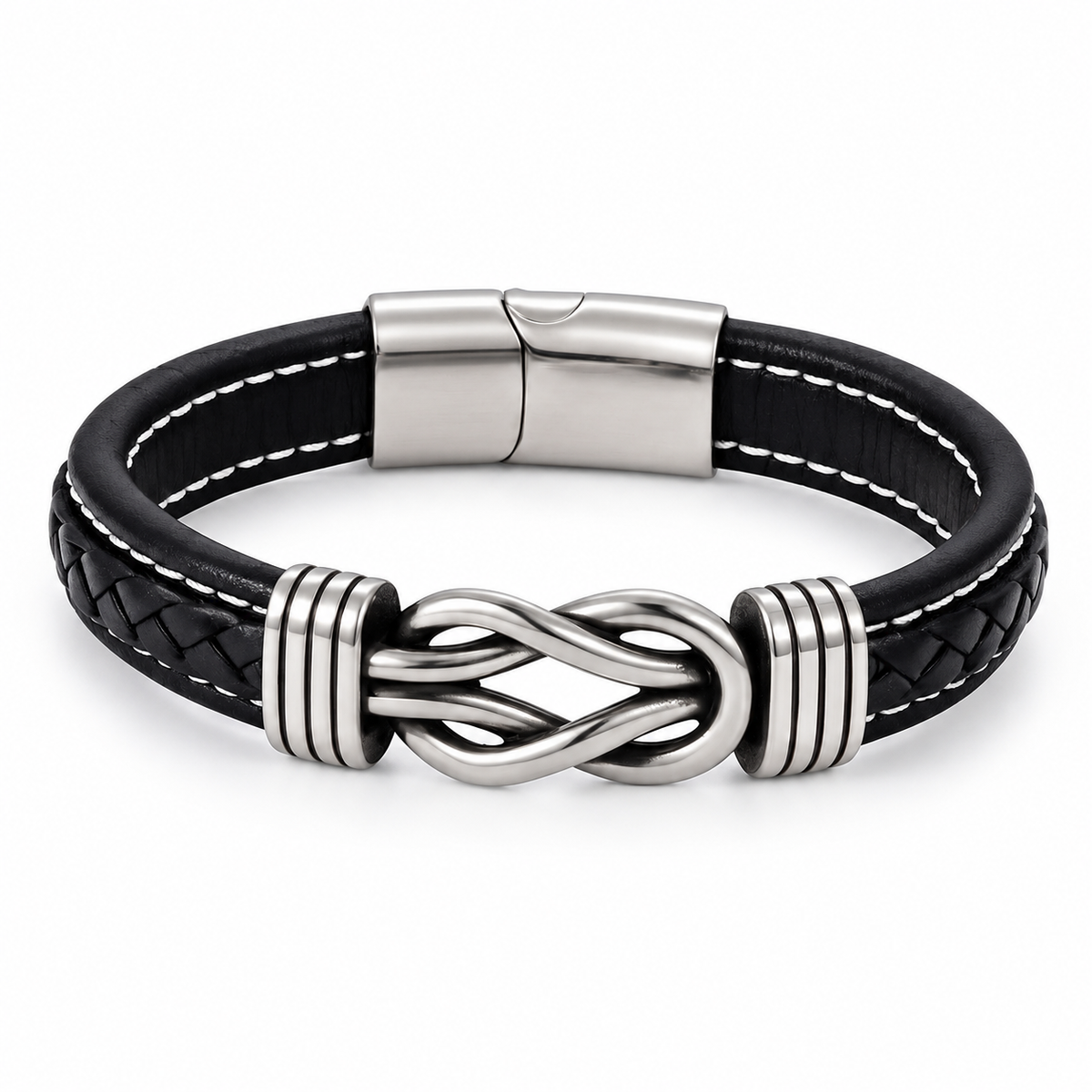 Stitched Infinity Braid Bracelet — product view