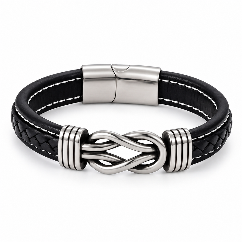 Stitched Infinity Braid Bracelet — product view