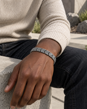 Stone Chevron Link Bracelet — alternative styling