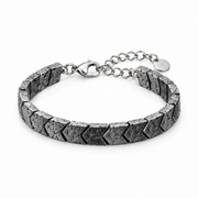 Stone Chevron Link Bracelet — product view