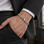 Textured Curb Bracelet — tailored styling
