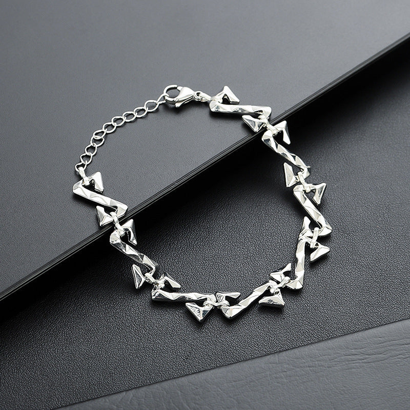 Thorn Zigzag Link Bracelet