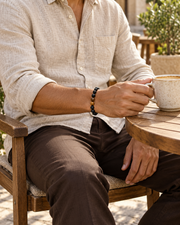 Three Stone Cord Bracelet — contextual scene