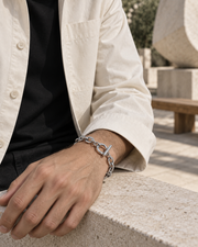 Toggle Oval Chain Bracelet — styling look one