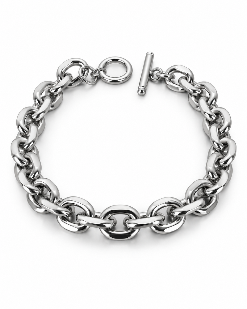 Toggle Oval Chain Bracelet — product view