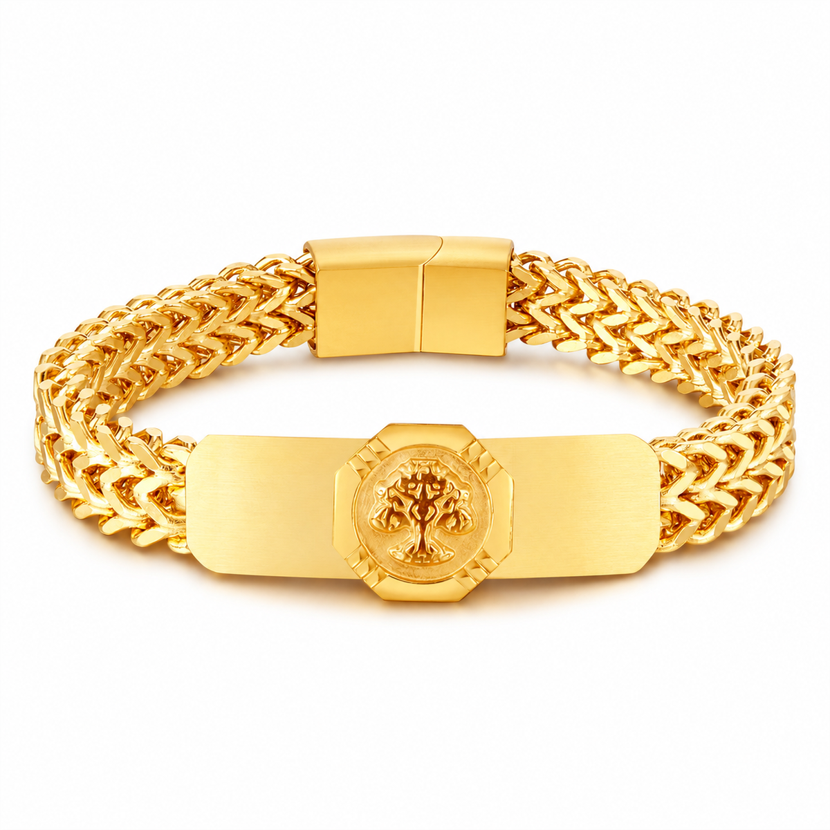 Tree Emblem Mesh Bracelet — product view