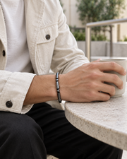 Tube Bead Cord Bracelet — alternative styling