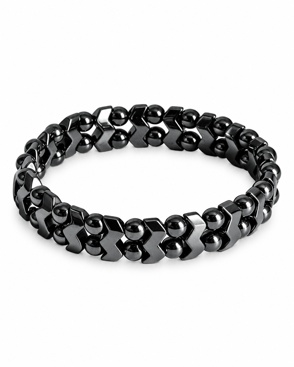 Twin Chevron Bead Bracelet — product view