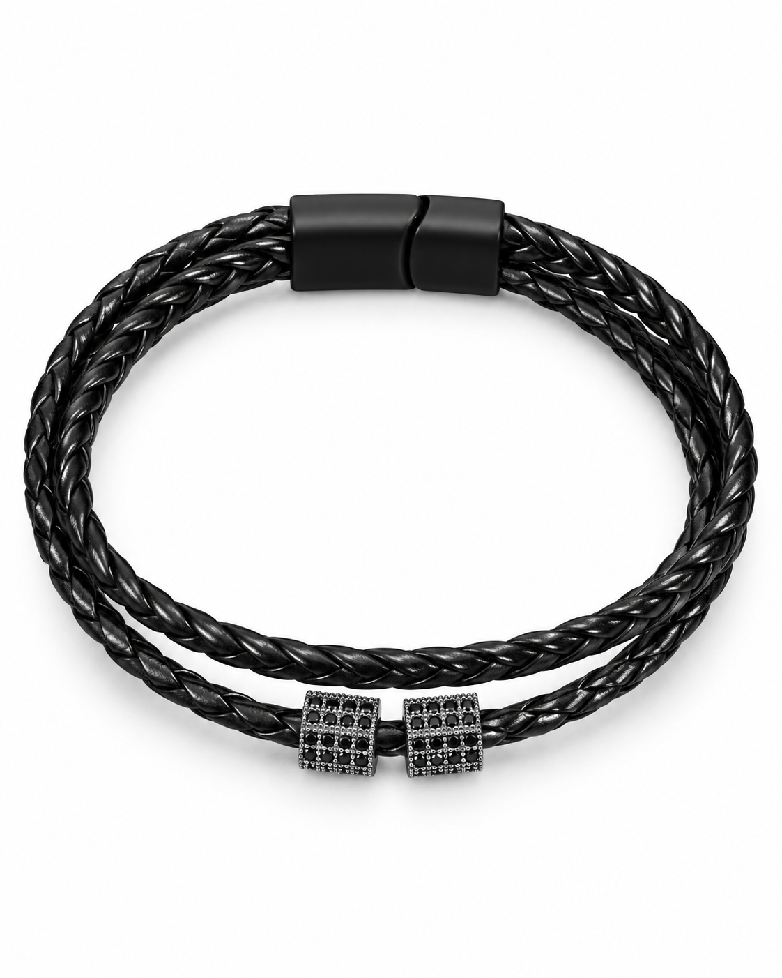 Twin Cylinder Braid Bracelet — product view