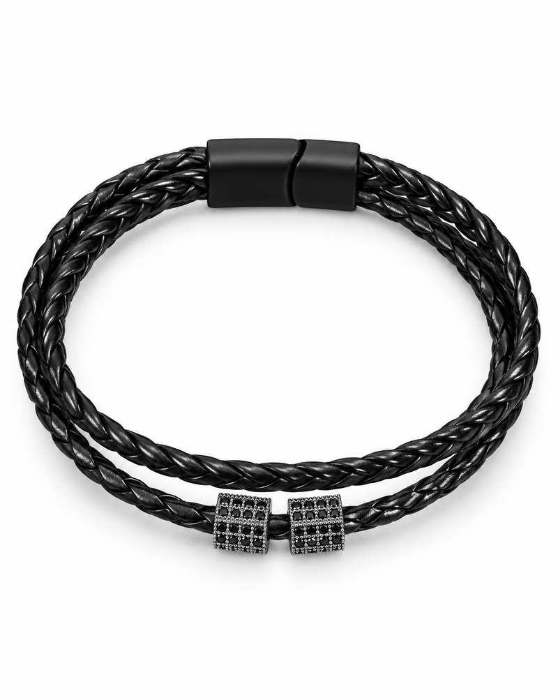 Twin Cylinder Braid Bracelet — product view