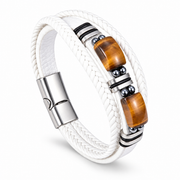 Twin Stone Braid Bracelet — product view