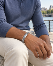 Twin Weave Chain Bracelet — styling look one