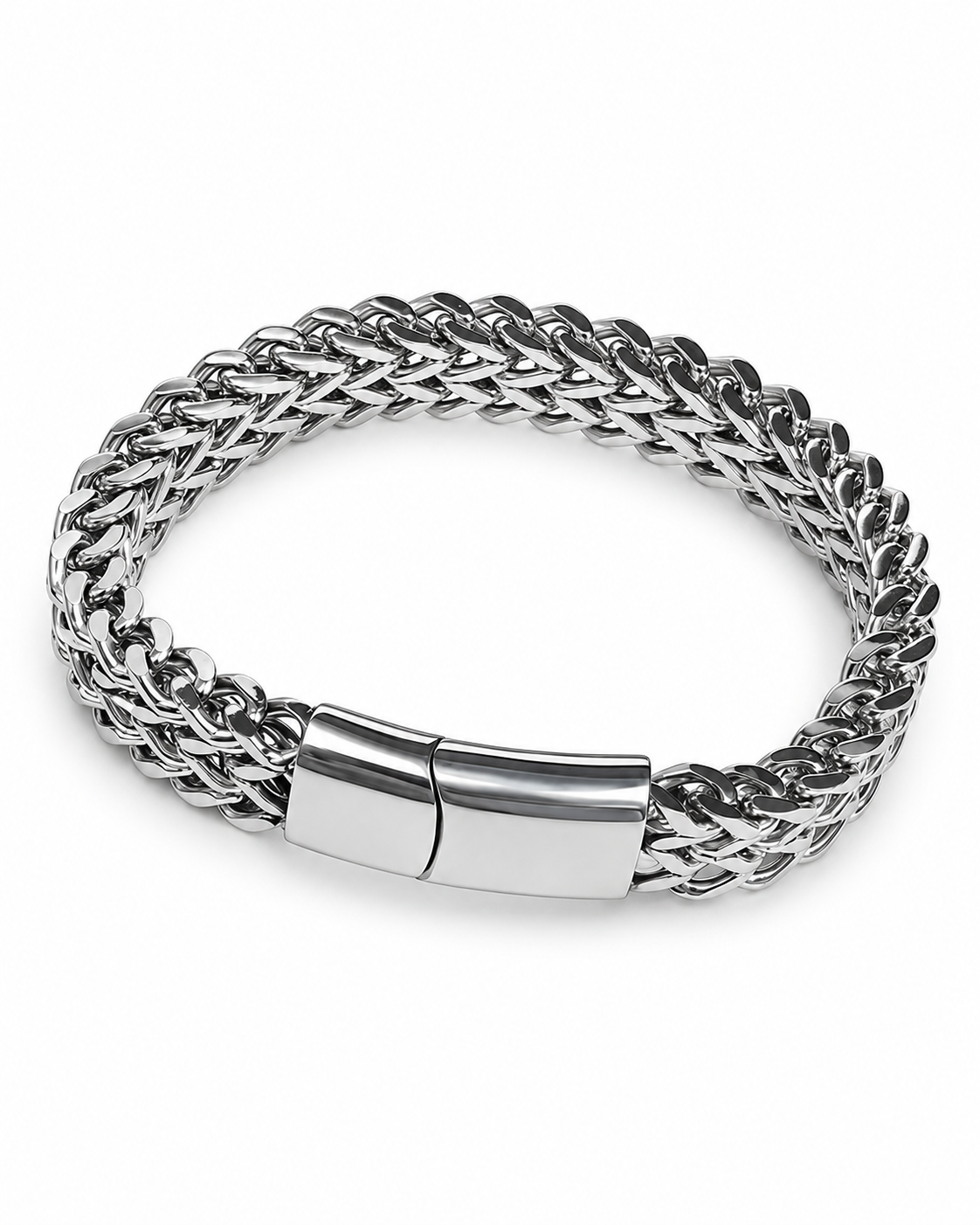 Twin Weave Chain Bracelet — product view