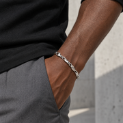 Twisted Bar Link Bracelet — casual styling