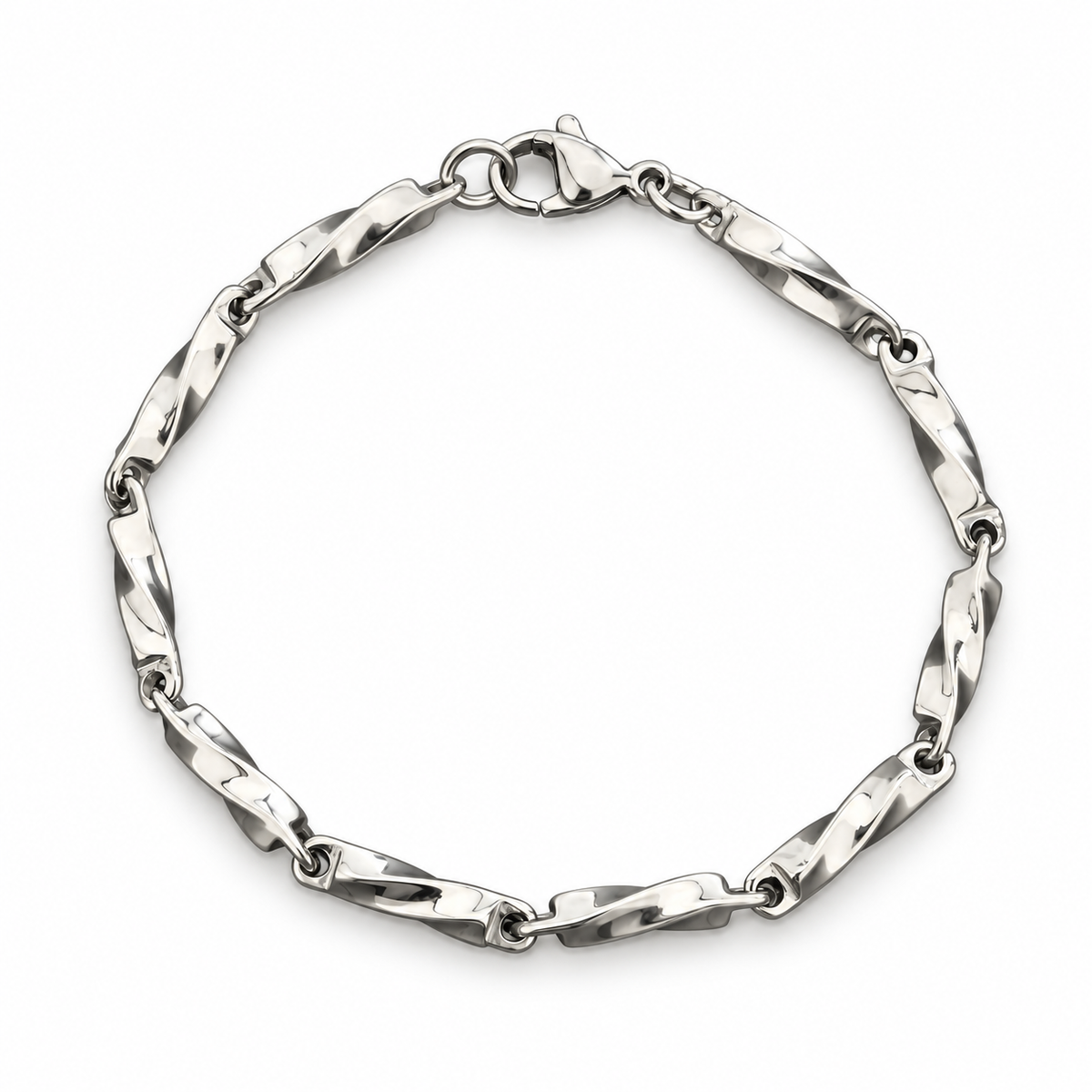 Twisted Bar Link Bracelet — product view