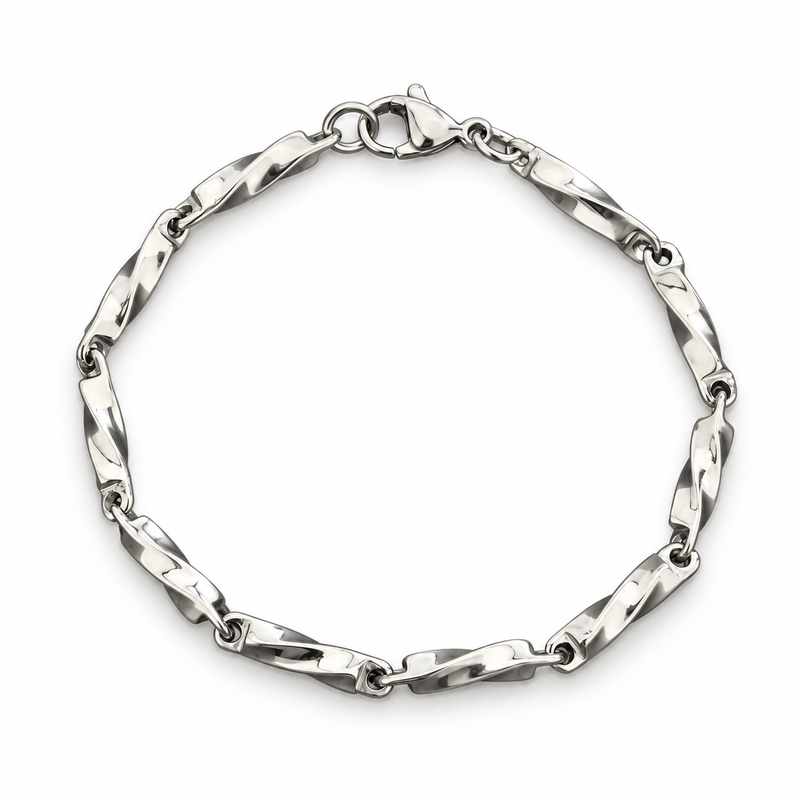 Twisted Bar Link Bracelet — product view