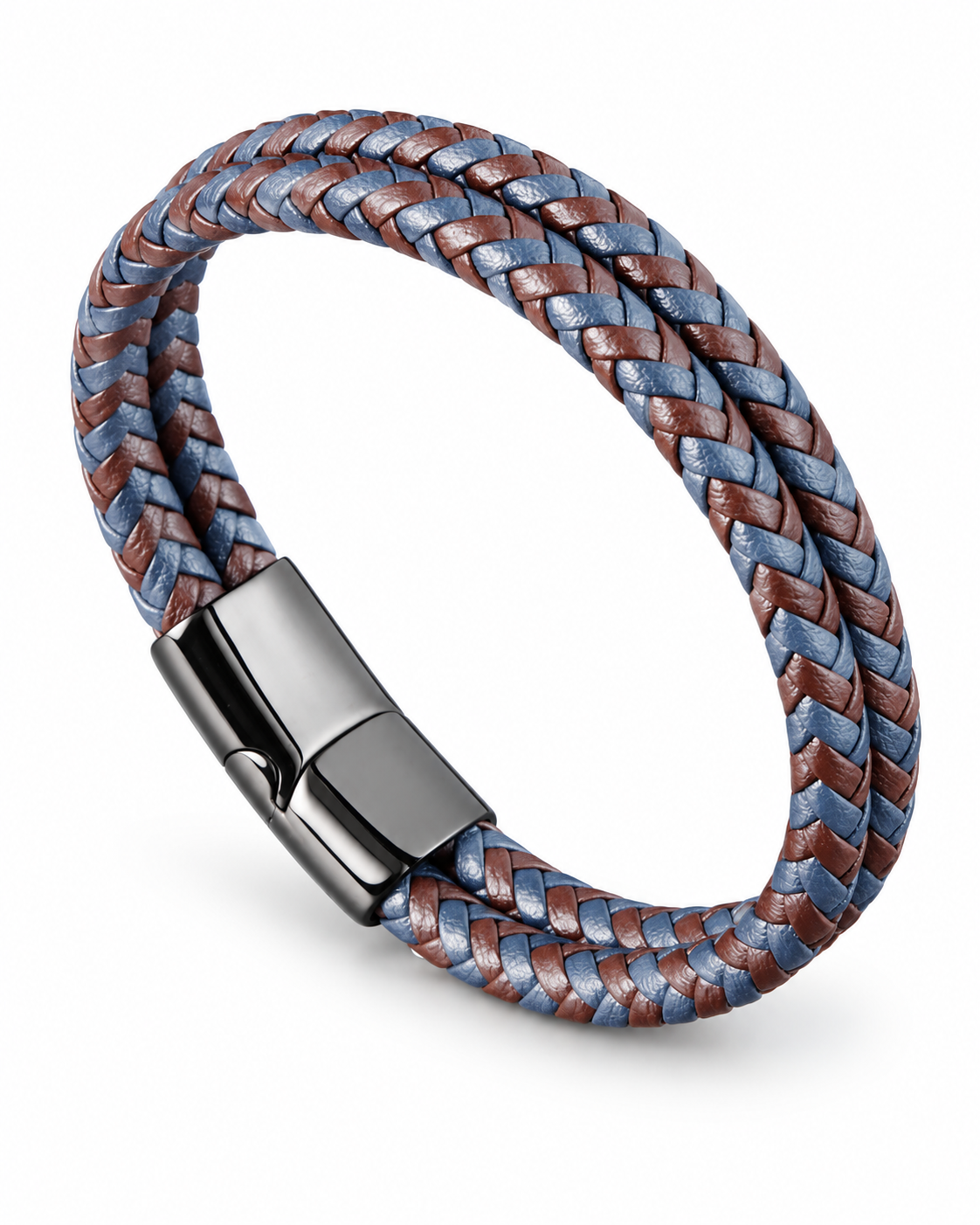 Two Tone Double Braid Bracelet — product view