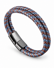Two Tone Double Braid Bracelet — product view