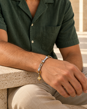 Two Tone Star Link Bracelet — alternative styling