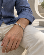 Wave and Ball Link Bracelet — styling look one