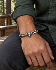 Wolf Bead Chain Bracelet — styling look one